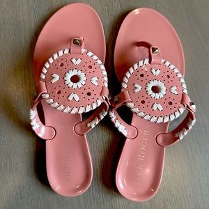 Jack Rogers kids pink Georgica jelly sandal size 5